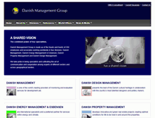 Tablet Screenshot of danishmanagement.com